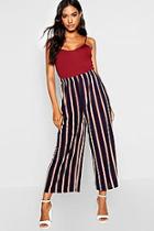 Boohoo Stripe Wide Leg Trouser