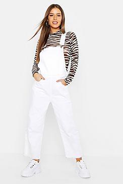 Boohoo Petite Ecru Overall
