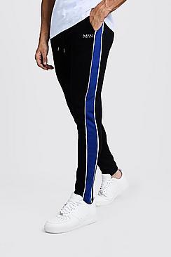 Boohoo Side Panel Man Branded Jogger