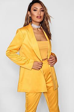 Boohoo Becky Boutique Plunge Blazer