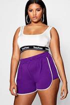Boohoo Stefflon Don Contrast Binding Track Short