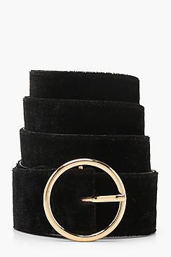 Boohoo Circle Ring Buckle Belt