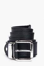 Boohoo Double Stitched Leather Lined Belt