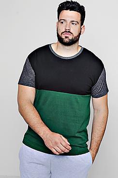 Boohoo Big And Tall Colour Block T-shirt