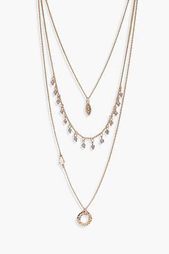 Boohoo Gemma Trinket Layered Necklace
