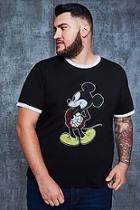 Boohoo Big And Tall Disney Washed Out Mickey T-shirt