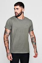 Boohoo Muscle Fit T-shirt With Roll Sleeves
