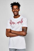 Boohoo Oversized Dragon Embroidered T Shirt White