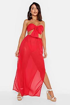 Boohoo Bandeau & Skirt Beach Co-ord