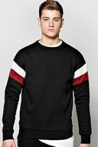 Boohoo Jersey Panelled Sweatshirt