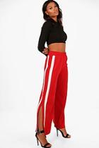 Boohoo Contrast Panel Wide Leg Relaxed Trousers