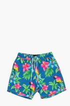 Boohoo Parrot Print Swim Shorts Multi