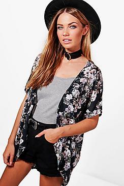 Boohoo Freya Floral Kimono
