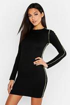 Boohoo Tall Neon Contrast Trim Bodycon Dress