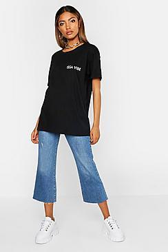 Boohoo Issa Vibe Pocket Slogan T-shirt