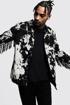Boohoo Tie Dye Tassled Jacket