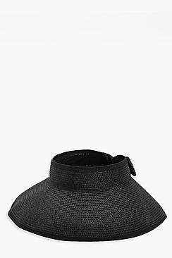 Boohoo Amy Topless Straw Floppy Hat