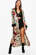 Boohoo Morgan Multi Print Kimono