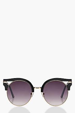 Boohoo Metal Trim Cat Eye Sunglasses