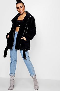 Boohoo Annabelle Aviator Jacket