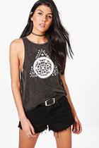 Boohoo Faith Embellished Zodiac Vest