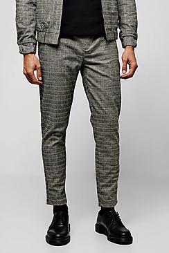 Boohoo Heritage Mini Check Smart Jogger Co-ord
