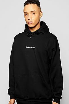Boohoo Oversized Hoodie With Print