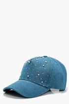Boohoo Patsy Pearl Embellished Down Cap