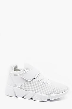 Boohoo High Top Mesh Trainer