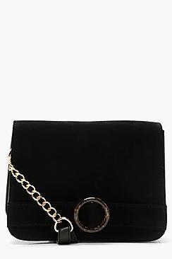 Boohoo Tortoiseshell Resin Structured Cross Body