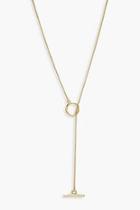 Boohoo Simple T-bar And Circle Necklace