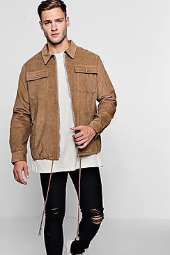 Boohoo 4 Pocket Cord Harrington Jacket