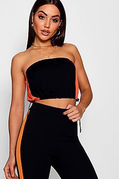 Boohoo Jayde Contrast Panel Toggle Bandeau
