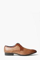 Boohoo Camel Textured Lace Up Smart Shoes