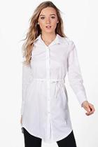 Boohoo Aria Belted Shirt
