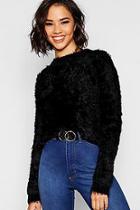 Boohoo Feather Knit Fluffy Jumper