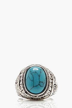 Boohoo Stone Detail Signet Ring