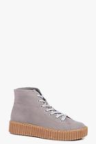 Boohoo Violet Creeper Hi Top Boot