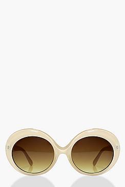 Boohoo Lucy Faded Lense Round Sunglasses