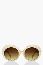Boohoo Lucy Faded Lense Round Sunglasses