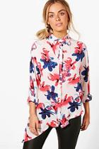 Boohoo Holly Floral Blouse