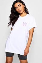 Boohoo Grace Woman Logo Tee