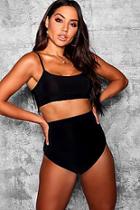 Boohoo Charley Slinky High Waist Hot Pant