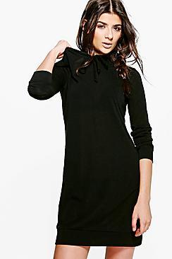 Boohoo Georgina Hooded Knitted Lounge Dress