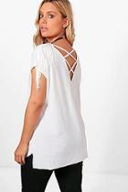 Boohoo Plus Natalie Fringed Strappy Top