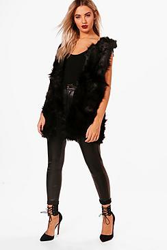 Boohoo Una Boutique Faux Fur Gilet