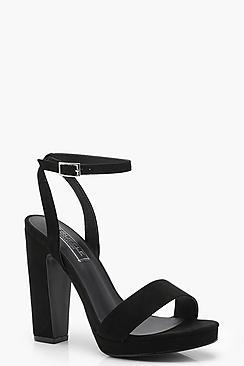 Boohoo Molly Wrap Strap Platform Heels