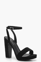 Boohoo Molly Wrap Strap Platform Heels