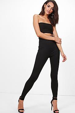 Boohoo Lydia Bandage Trouser & Slinky Bandeau Co-ord Set