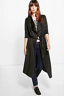 Boohoo Eva Belted Scuba Duster